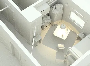 #D model of Don and Andy's apartment